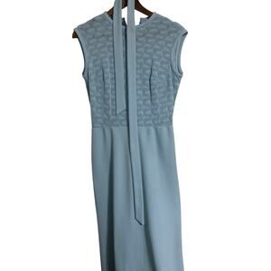 Vintage blue lace house boho dress mod maxi